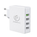 Rebeltec Wall Charger EU Plug Fast Charger QC3.0 4 USB ports