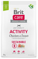 Brit Care Sustainable Activity Chicken & Insect Dog Dry Food 3kg