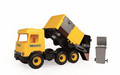 Wader Middle Truck Garbage Truck, yellow, 42cm 3+