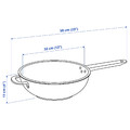 IKEA 365+ Wok, stainless steel/non-stick coating, 32 cm