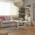 TÅNEBRO Side table, light grey-beige, 46 cm