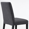 BERGMUND Chair, black, Gunnared medium grey