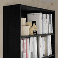 BILLY Height extension unit, black oak effect, 80x28x35 cm