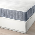 NORDLI Bed frame with storage and mattress, with headboard white/Valevåg medium firm, 140x200 cm