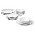 IKEA 365+ 18-piece dinnerware set, white