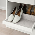 KOMPLEMENT Pull-out tray with shoe insert, white/light grey, 50x58 cm