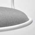 ÖRFJÄLL Swivel chair, white, Vissle light grey