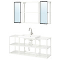 ENHET Bathroom, white, 140x43x65 cm