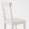 EKEDALEN / INGOLF Table and 4 chairs, white/white, 80/120 cm