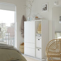 VIHALS Storage unit, white, 105x37x140 cm