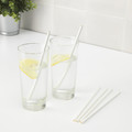 FÖRNYANDE Drinking straw, paper, white, 100 pack