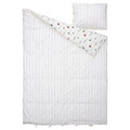 NATTSLÄNDA Duvet cover and pillowcase, floral pattern multicolour, 150x200/50x60 cm