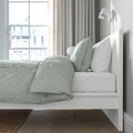 MALM Bed frame with mattress, white/Valevåg firm, 180x200 cm