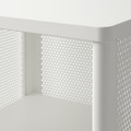 BEKANT Storage unit on castors, mesh white, 41x101 cm