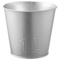 ÅKERBÄR Plant pot, in/outdoor/galvanised, 12 cm