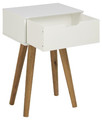 Nightstand Bedside Table Mitra, white