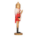 Nutcracker Christmas Decoration 28cm, gold crown