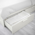 BRIMNES Bed frame with storage, white, 160x200 cm