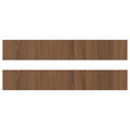 TISTORP Drawer front, brown walnut effect, 60x10 cm