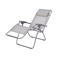 Garden Armchair Adjustable Foldable Bergama, grey