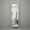 ENHET High cabinet storage combination, white/oak effect, 60x62x210 cm