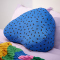 EKLUGGMAL Cushion, blue, 52x50x15 cm
