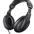 Hama “Basic4TV” TV headphones, over-ear, one-sided, long cable, black