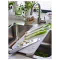 LILLHAVET Chopping board, light grey, 48x17 cm