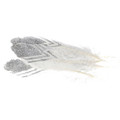 Craft Christmas Decorative Feathers, white/silver, 17-22cm