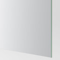AULI / FÄRVIK Pair of sliding doors, mirror glass/white glass, 150x236 cm