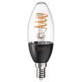 TRÅDFRI LED bulb E14 250 lumen, wireless dimmable warm white, chandelier clear
