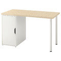 MITTCIRKEL / ALEX Desk, lively pine effect/white, 120x60 cm