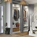 PAX / GULLABERG Wardrobe combination, white/grey, 200x60x236 cm