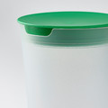 UPPFYLLD Salad shaker with strainer, bright green/transparent, 1.4 l
