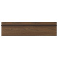 STENSTA Drawer front, dark brown ash veneer, 80x20 cm