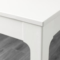 EKEDALEN / BERGMUND Table and 6 chairs, white/Fågelfors multicolour, 180/240 cm