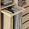 KOMPLEMENT Pull-out trouser hanger, white stained oak effect, 50x58 cm