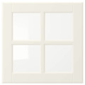 BODBYN Glass door, off-white, 40x40 cm