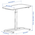 SEGRARE Desk sit/stand, dark grey, 110x60 cm