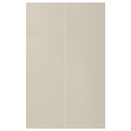 HAVSTORP 2-p door f corner base cabinet set, beige, 25x80 cm