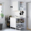 ENHET Kitchen, white, 103x63.5x222 cm