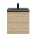 Goodhome Wall-mounted Basin Cabinet Imandra Slim 60cm, oak