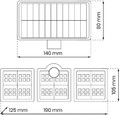 Solar Floodlight Flexi 300lm 6000K IP44