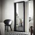 SANDTORG Mirror, black, 75x180 cm