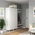 PLATSA Wardrobe w 6 doors, white/Fonnes white, 120x42x191 cm