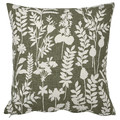 ROTVECKLARE Cushion cover, grey-green/white, 50x50 cm