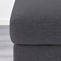 VIMLE Footstool with storage, Gunnared medium grey