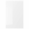 VOXTORP 2-p door f corner base cabinet set, left-hand/high-gloss white, 25x80 cm