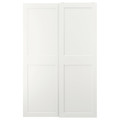 GRIMO Pair of sliding doors, white, 150x236 cm