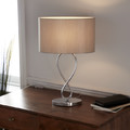 GoodHome Table Lamp Carnavon E14, chrome